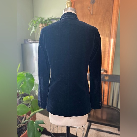 Vintage Black Velvet Blazer Womens XS Made In Japan - Picture 3 of 8